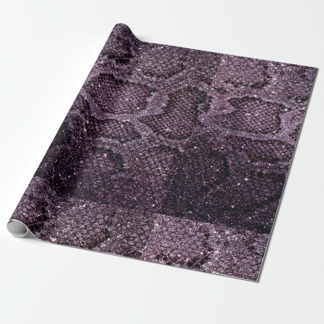 Papier Cadeau motif à l'échelle de la couleuvre (Déroulé)