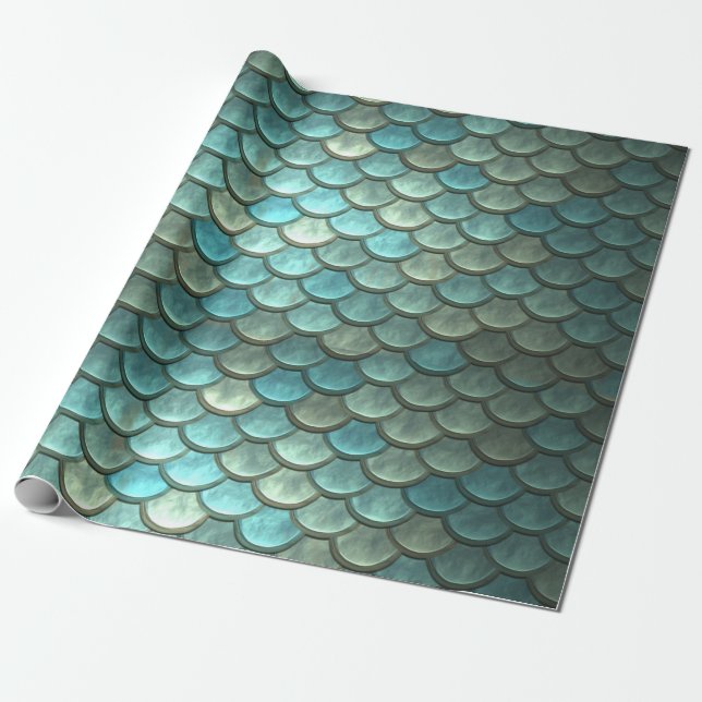 Papier Cadeau Motif à pêche (Déroulé)