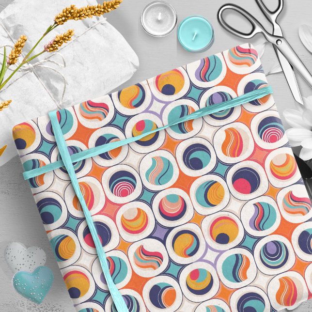 Papier Cadeau Motif Abstrait géométrique Bauhaus#2 ID1068 (Créateur téléchargé)