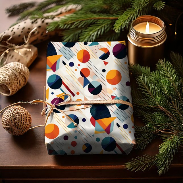 Papier Cadeau Motif Abstrait géométrique Bauhaus#5 ID1068 (Créateur téléchargé)