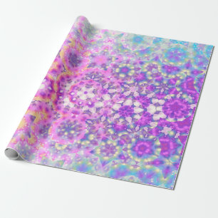 Papier Cadeau Motif Abstrait géométrique Pastel Colors
