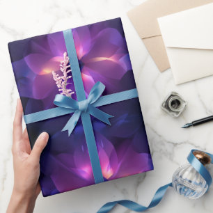 Papier Cadeau Motif Abstrait Sombre Fusion Violet Rose Dégradé