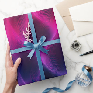 Papier Cadeau Motif Abstrait Sombre Fusion Violet Rose Dégradé
