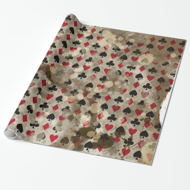 Papier Cadeau Motif affligé d'Alice du pays des merveilles (Déroulé)