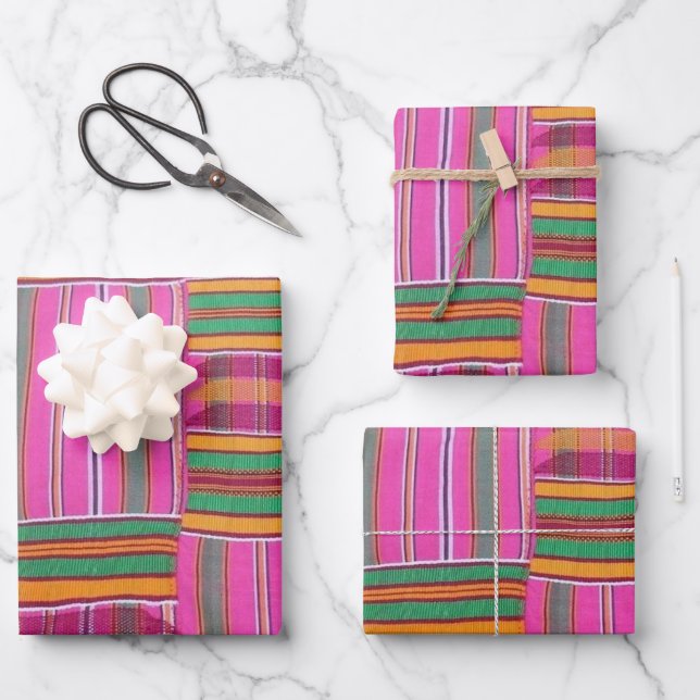 Papier cadeau Motif africain (Recto)