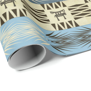 Papier Cadeau motif africain tribal ethnique