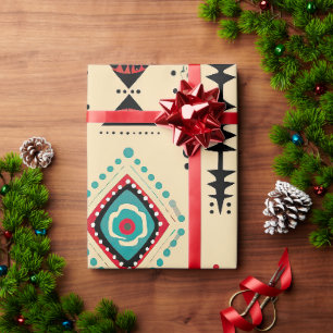 Papier Cadeau Motif amérindien