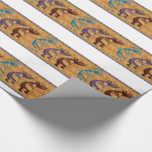 Papier Cadeau Motif amérindien Kokopelli 3D Anasazi