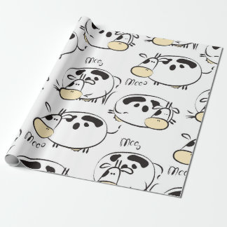 Papier Cadeau Motif amusant avec des animaux enfantins. Clip vin