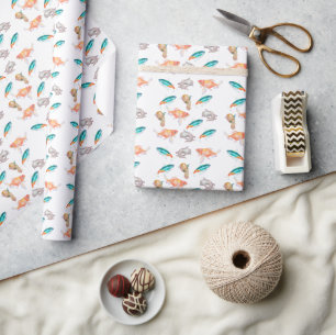 Papier Cadeau Motif animal marin