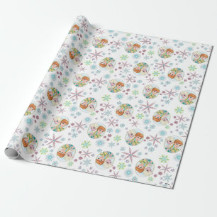 Papier Cadeau Motif Anna et Elsa