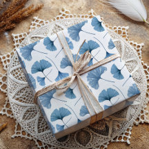 Motif aquarelle botanique bleu poussiéreux