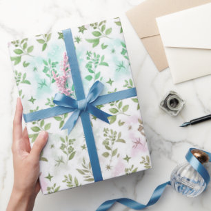 Papier Cadeau Motif arc-en-ciel ombré pailleté pastel