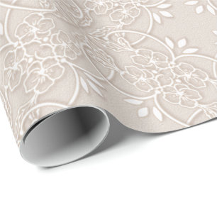 Papier Cadeau motif baroque de dentelle