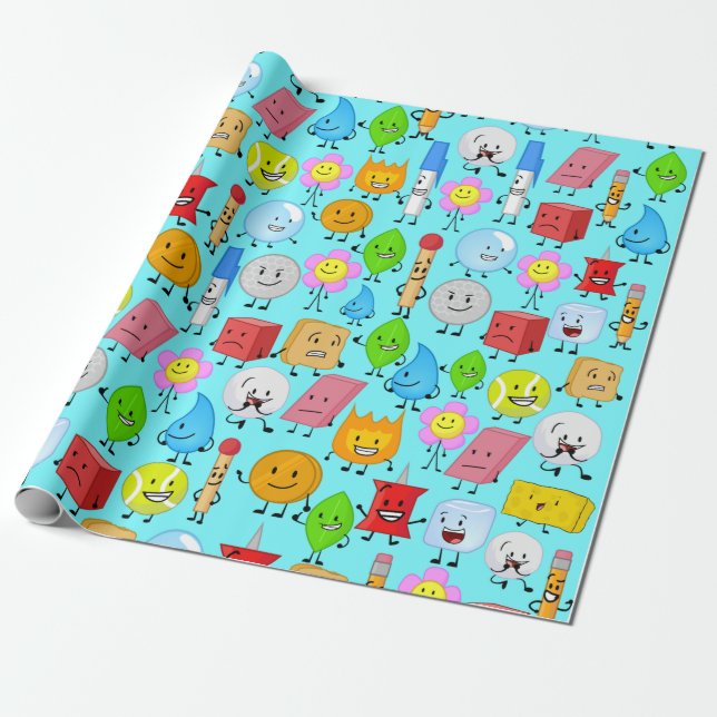 Papier Cadeau motif bfdi (Déroulé)
