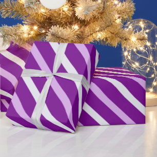 Papier Cadeau Motif blanc mou violet