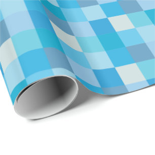 Papier Cadeau Motif bleu de Pixelated