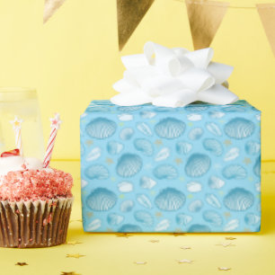 Papier Cadeau Motif bleu océan