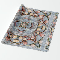 Motif broderie avec dentelle de fil de coton, perl