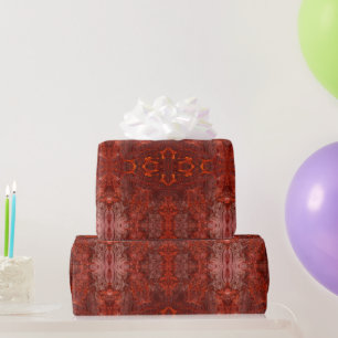 Papier Cadeau Motif Brown en cuir de luxe texturé