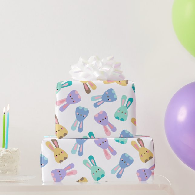 Papier Cadeau Motif Bunny coloré (Cadeaux de fête)