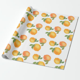 Papier Cadeau motif cadeau Sukkot enveloppant le citron