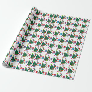 Papier Cadeau Motif Cadeaux de Noël