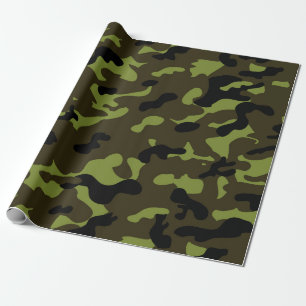 Papier Cadeau Motif Camo de l'armée