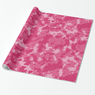 Papier Cadeau Motif Camo rose