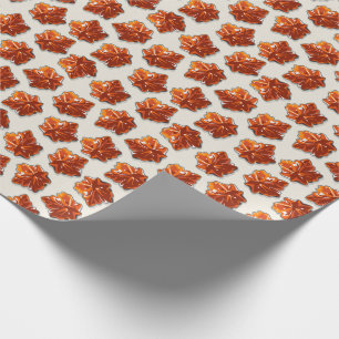 Papier Cadeau Motif canadien de sirop d'érable