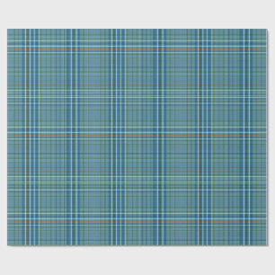 Papier Cadeau Motif carreaux bleu tissés