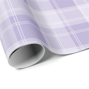 Papier Cadeau Motif carreaux violet clair