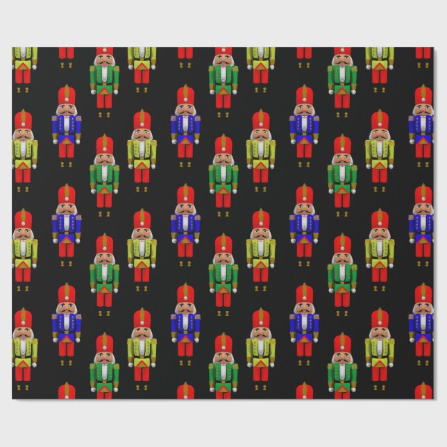 Papier Cadeau Motif carrelé rouge vert jaune (Plat)