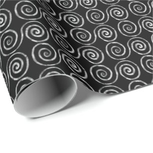 Papier Cadeau Motif celtique à double spirale