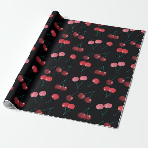 Papier Cadeau Motif cerise