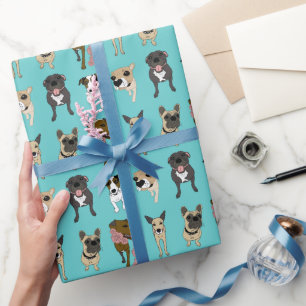 Papier Cadeau Motif chien mignon