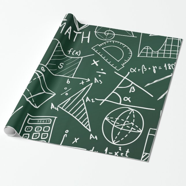 Papier Cadeau Motif chimique de l'école (Déroulé)