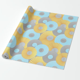 Papier Cadeau Motif Circle Origami Pastel