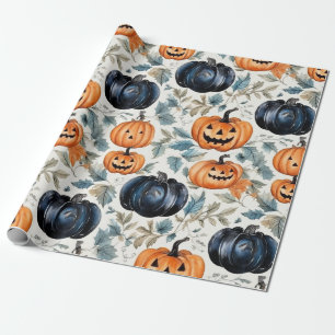 Papier Cadeau Motif Citrouille Halloween