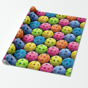 Papier Cadeau Motif coloré de basket-ball en Arrière - plan noir