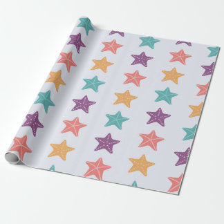 Papier Cadeau Motif coloré Starfish