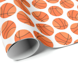 Papier Cadeau motif cool de basket-ball carrelé