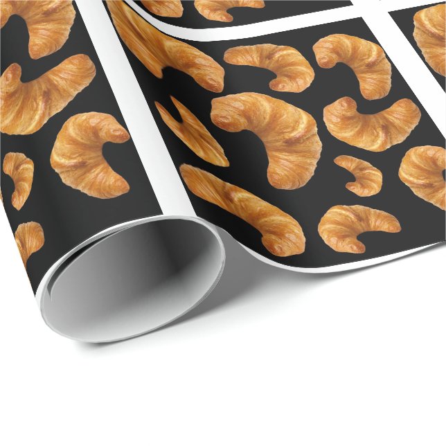 Papier Cadeau Motif croissants (Coin rond)