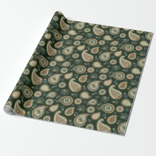 Papier Cadeau Motif Cypress Paisley