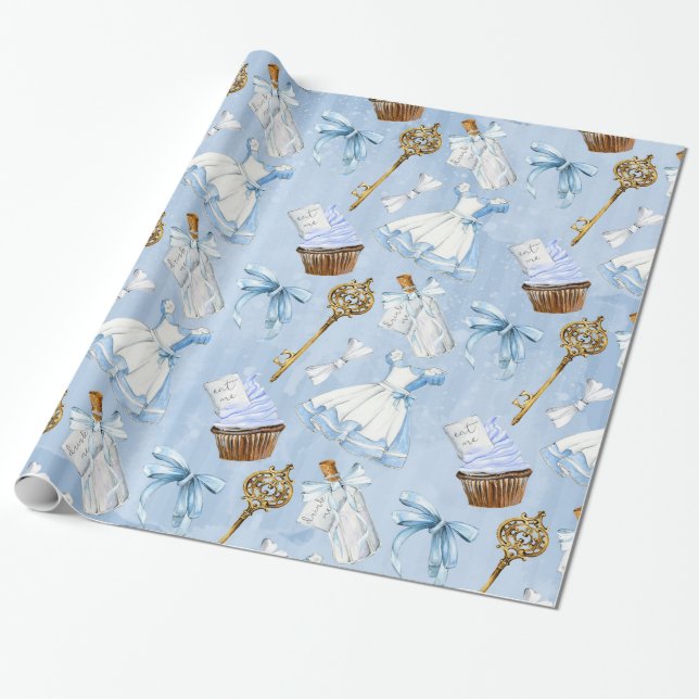 Papier Cadeau Motif d'Alice du pays des merveilles (Déroulé)