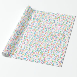 Papier Cadeau motif d'alphabet