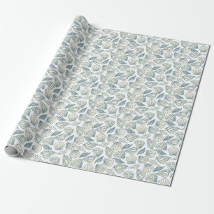 Papier Cadeau Motif d'animaux marins à l'aquarelle
