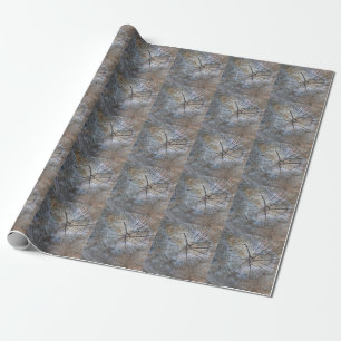Papier Cadeau Motif d'anneau rustique