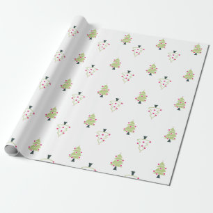 Papier Cadeau Motif d'arbre de Noël
