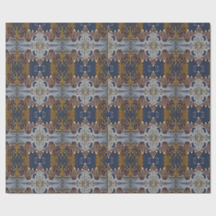 Papier Cadeau Motif d'arbre de Noël moderne